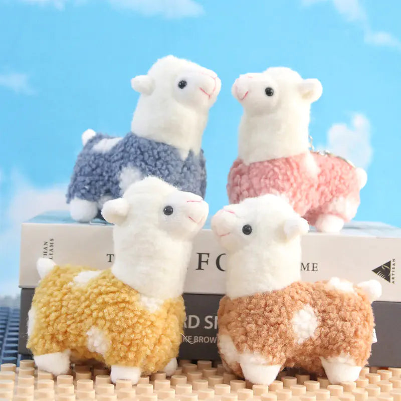 Cute Alpaca Plush Keychain Pendant Doll for Girls