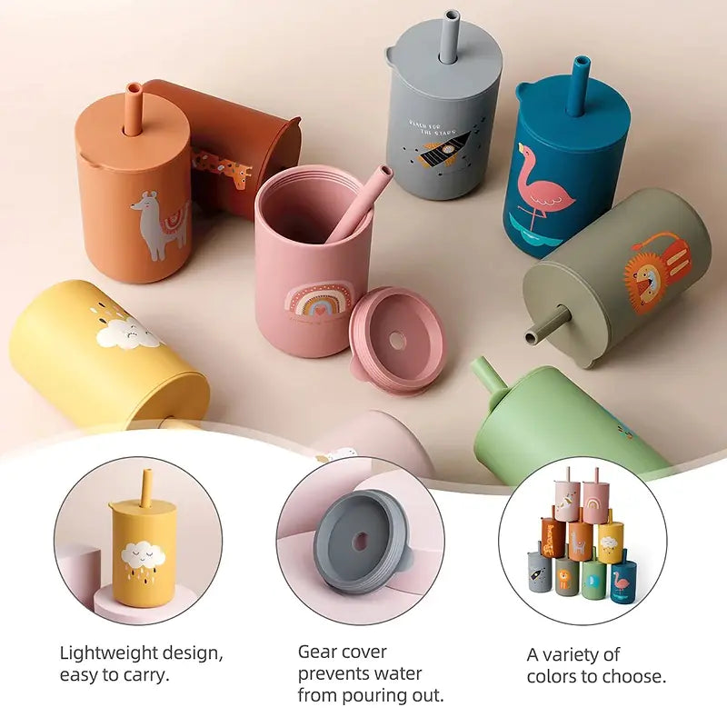Spill-Proof Baby Silicone Sippy Cup