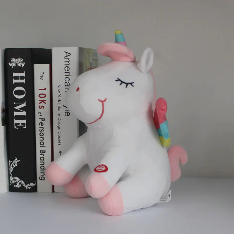 LED Rainbow Unicorn Plush Toy - Cute Stuffed Figure