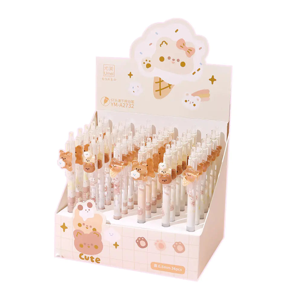 Charming Bear Gel Pen - 0.5mm for Students