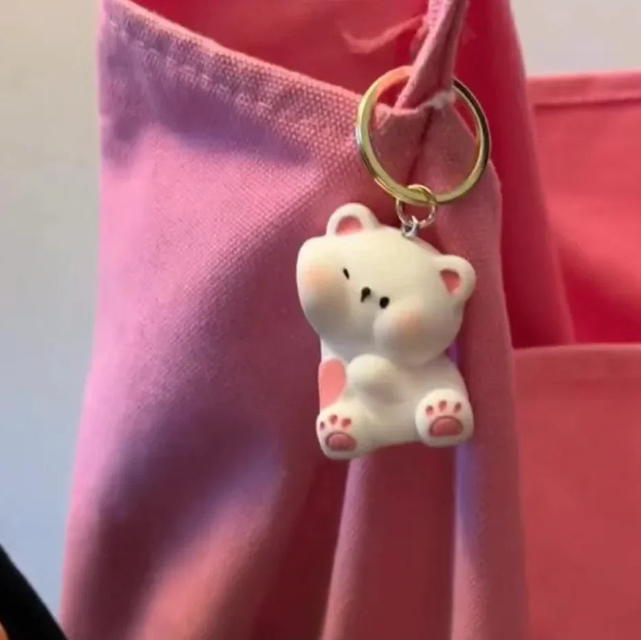 Lovely Magnetic Bear Duo Keychains