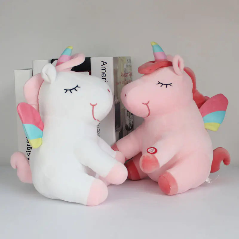 LED Rainbow Unicorn Plush Toy - Cute Stuffed Figure