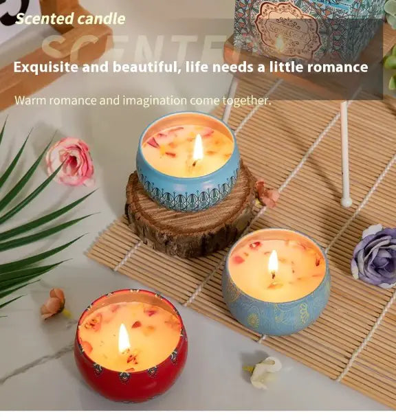 Essential Oil & Petal Aroma Candle