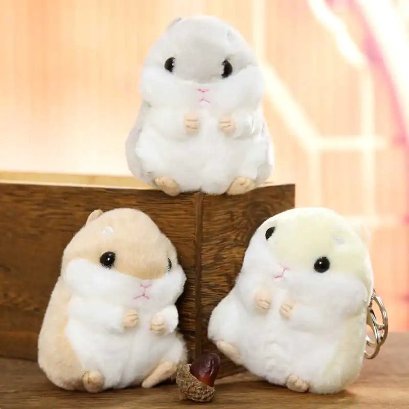 Cute Hamster Plush Toy Keychain for Kids (Small Size)