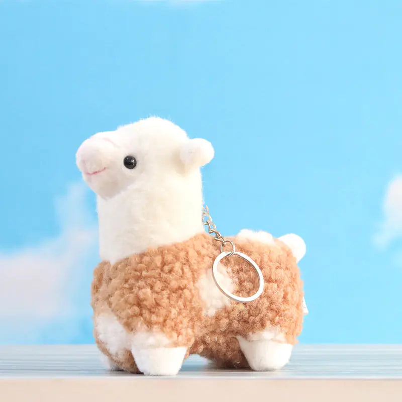 Cute Alpaca Plush Keychain Pendant Doll for Girls