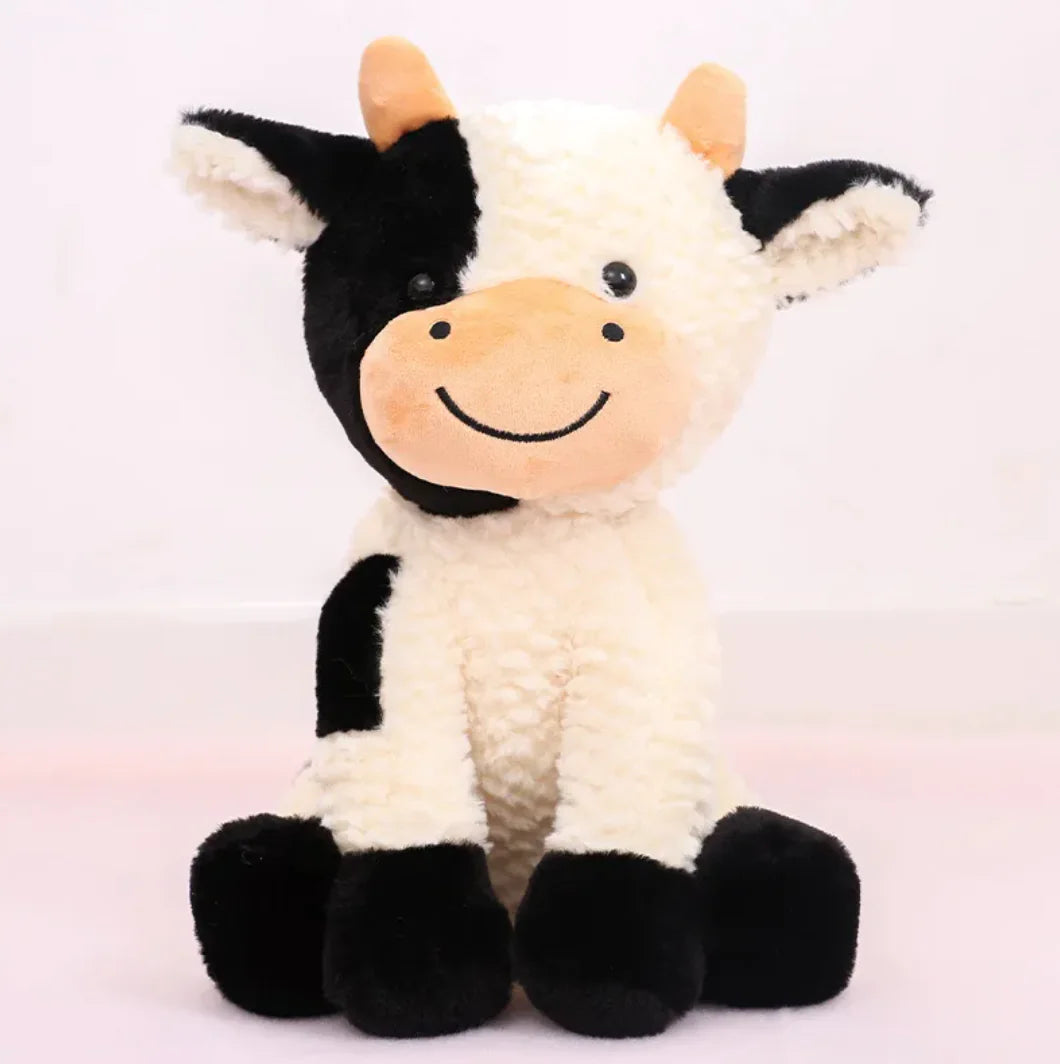 Cute Sitting Cow Plush Toy