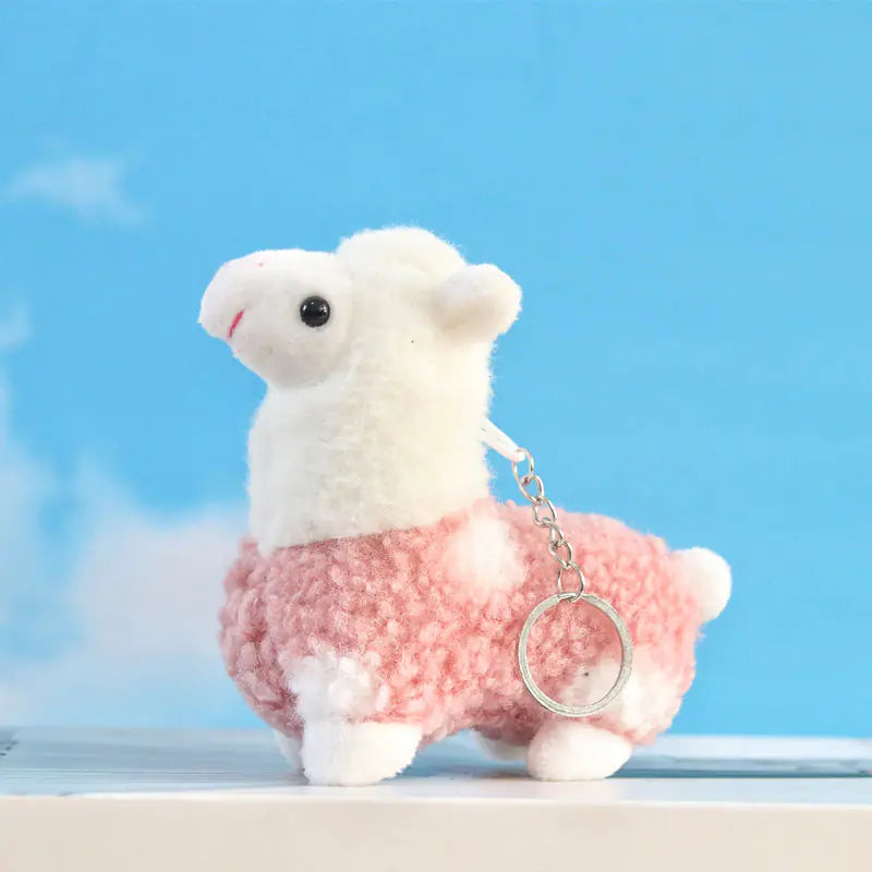 Cute Alpaca Plush Keychain Pendant Doll for Girls