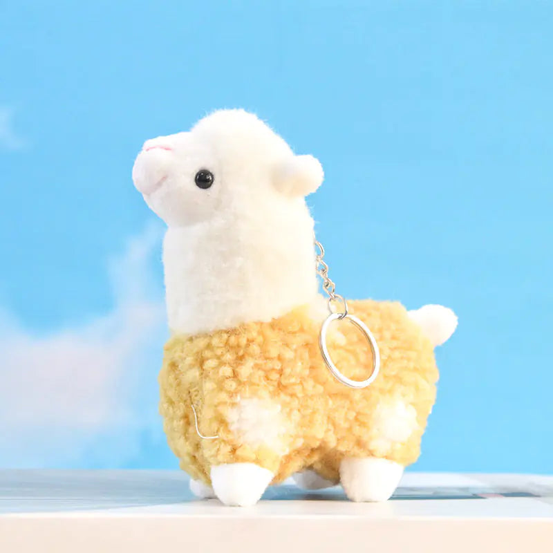 Cute Alpaca Plush Keychain Pendant Doll for Girls