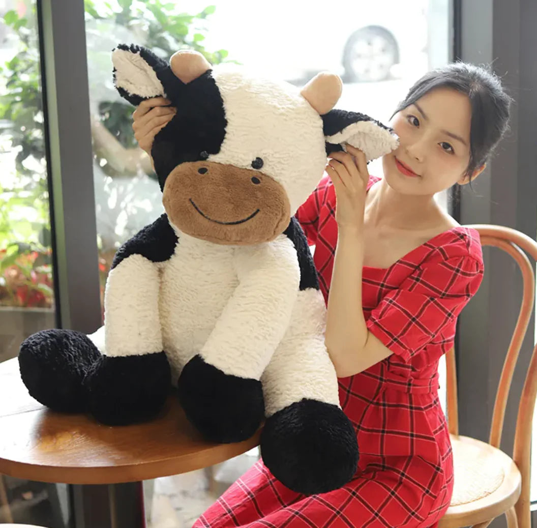 Cute Sitting Cow Plush Toy